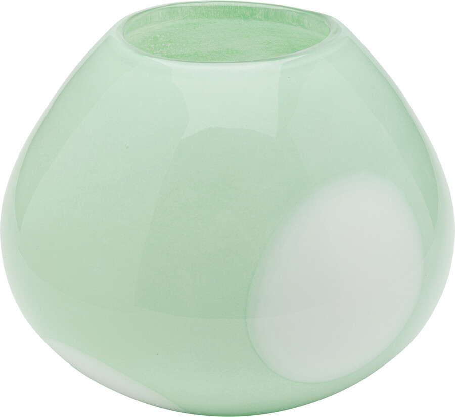 Wazon szklany PUNTI 20 cm - zielony
