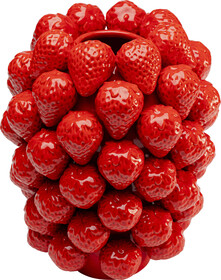 Wazon STRAWBERRIES 30 cm - czerwony