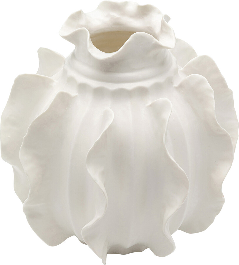 Wazon z porcelany VIENTO 23 cm - biały