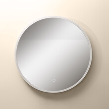 Lustro okrągłe z oświetleniem LED D2526 - złoty