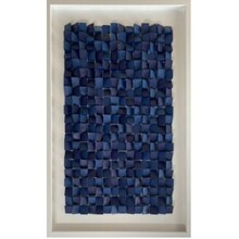 Framed Picture Origami Blue 74x104cm
