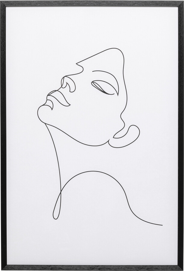 Obraz w ramie DRAWING LADY 63x93