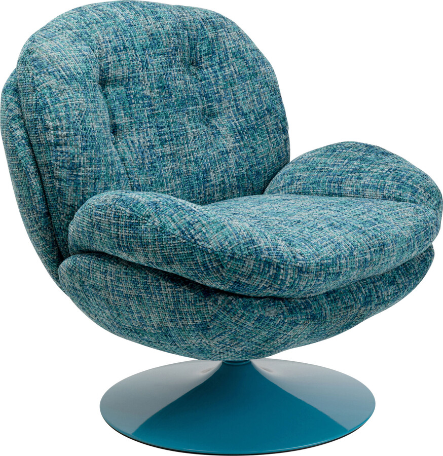 Fotel obrotowy COSY - niebieski