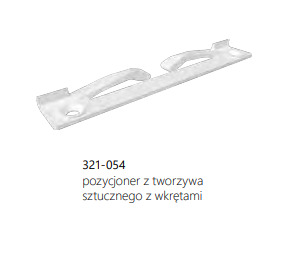 Ares2/Ares3 Pozycjoner samoprzylepny Mitra /  z tworzywa sztucznego z 2 wkrętami