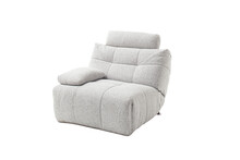 Sofa modułowa BELVIANO element lewy - jasny szary