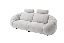 Sofa 2-elementowa z funkcją relaks KINSALE - szary