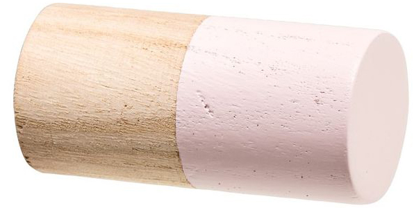 Haczyk drewniany Ø4 cm - różowy