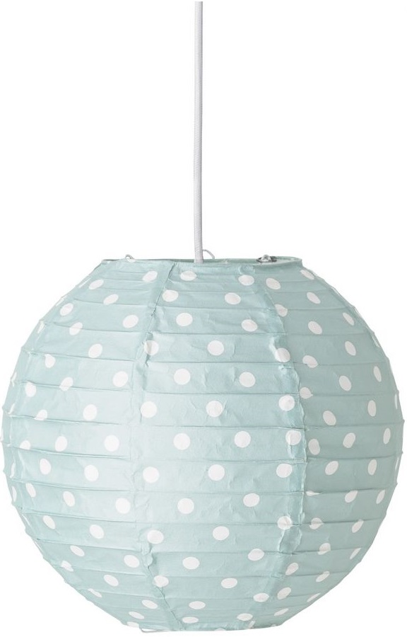 Lampa z papierowym kloszem SPHERE - zielony