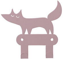 Wieszak ścienny metalowy FOXY - różowy