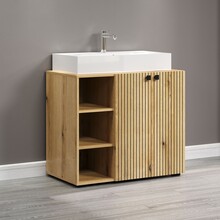 Szafka z umywalką 80 cm PURE BLISS - dąb evoke