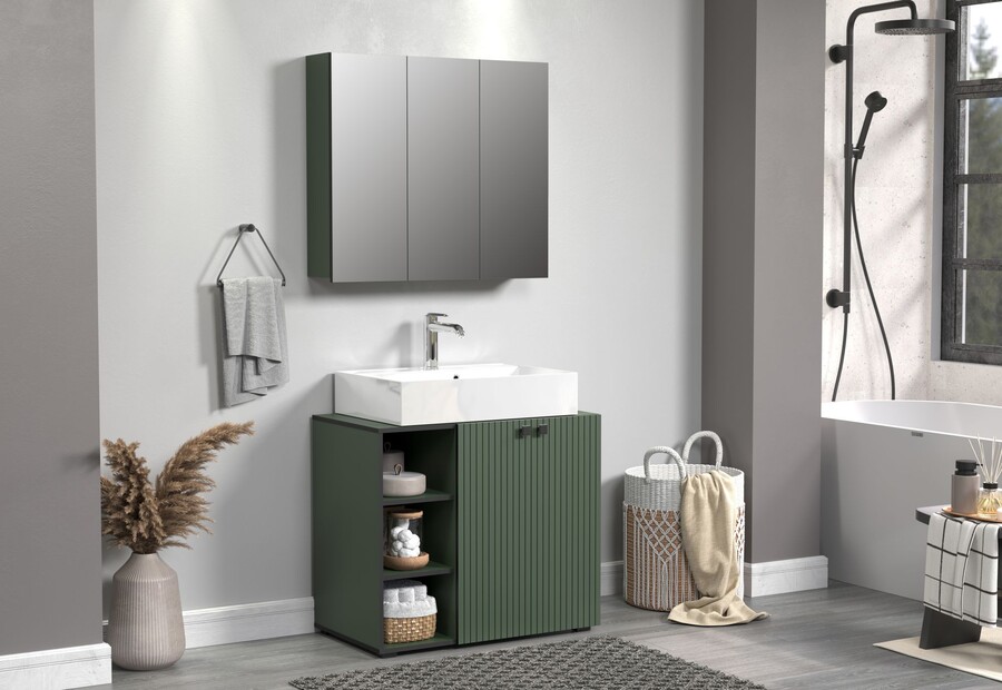 Zestaw mebli do łazienki PURE BLISS 903 - zielony