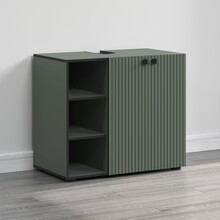 Szafka pod umywalkę 2-drzwiowa z półkami PURE BLISS - zielony