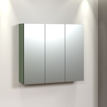 Szafka wisząca 3-drzwiowa z lustrami PURE BLISS - zielony