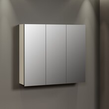Szafka wisząca 3-drzwiowa z lustrami PURE BLISS - kaszmir