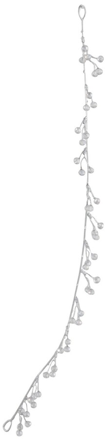 Dekoracja świąteczna srebrna 61 cm