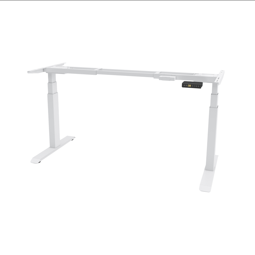 Stelaż elektryczny do biurka FUTURO II (625-1275 mm) biały