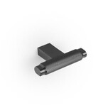 Wymiary: - długość: 55 mm - głębokość: 37 mm - wysokość: 10 mm Materiał: aluminium malowane proszkowo Kolor: czarny tytan
