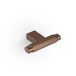 Wymiary: - długość: 55 mm - głębokość: 37 mm - wysokość: 10 mm Materiał: aluminium szczotkowane Kolor: brąz szczotkowany