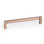 Wymiary: - długość: 170 mm - głębokość: 37 mm - wysokość: 10 mm - rozstaw otworów: 160 mm Materiał: aluminium szczotkowane Kolor: brąz...