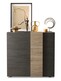 Komoda 2-drzwiowa VENUS - titanium/dąb cadiz