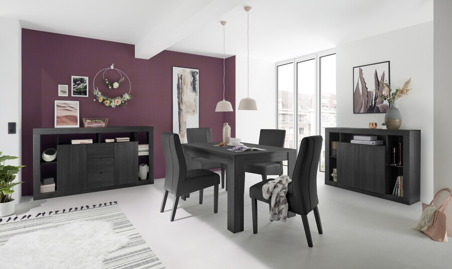 Stół RIMINI 180x90 - czarny