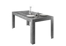 Stół rozkładany CARRARA 137/185x90 - marmur antracyt mat