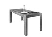 Stół rozkładany CARRARA 137/185x90 - marmur antracyt mat