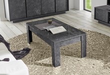 Stolik kawowy CARRARA - marmur antracyt mat