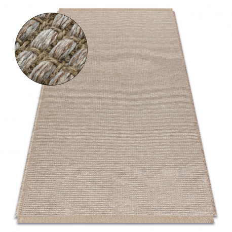 Dywan jutowy JUTE 3652 - beż / szary