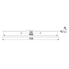 Uchwyty Uchwyt meblowy UA130 - szarozielony/ rozstaw 352/1056 mm - Gamet