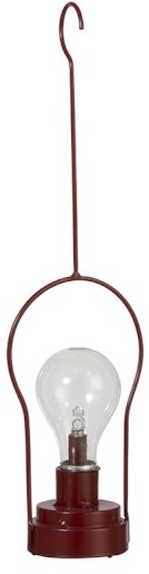 Lampa do zawieszenia metalowa HANGER - bordowy