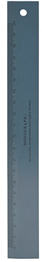 Linijka drewniana 20 cm ciemnoniebieska