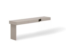 Biurko z szufladami WOOW WO-11L lewe - clay grey