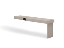 Biurko z szufladami WOOW WO-11L prawe - clay grey