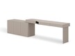 Zestaw biurko + komoda WOOW SET-04P - clay grey