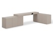Zestaw biurko + 2 komody WOOW SET-07L - clay grey