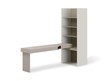 Zestaw biurko + regał WOOW SET-10L - clay grey
