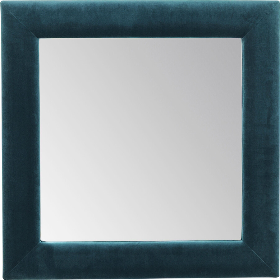 Lustro VELVET 100x100 - niebieski