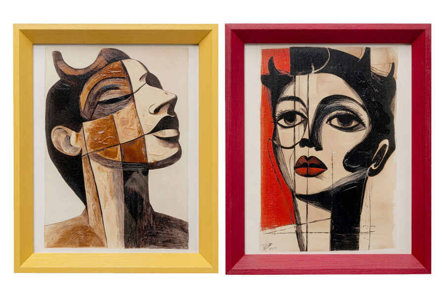 Zestaw dwóch obrazów PORTRAIT MODERNISM 22x27
