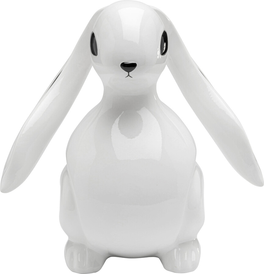 Figurka dekoracyjna MOON HARE 30 cm - biały