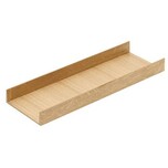 Wymiary: - szerokość: 150 mm - głębokość: 472 mm - wysokość: 42 mm Materiał: drewno dębowe lakierowane Kolor: dąb Drewniana wielofunkcyjna...