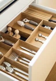 Organizacja szuflad FineLine - zestaw drewniany I do szuflady o szerokości 900 - 1000 mm/ dąb PEKA - Peka
