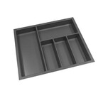 Wymiary: - szerokość: 522 mm - głębokość: 474 mm - wysokość: 55 mm Materiał: tworzywo sztuczne; matowe, delikatnie ziarniste Kolor: antracyt Sposób...