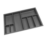 Wymiary: - szerokość: 722 mm - głębokość: 474 mm - wysokość: 55 mm Materiał: tworzywo sztuczne; matowe, delikatnie ziarniste Kolor: antracyt Sposób...
