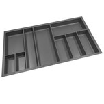 Wymiary: - szerokość: 822 mm - głębokość: 474 mm - wysokość: 55 mm Materiał: tworzywo sztuczne; matowe, delikatnie ziarniste Kolor: antracyt Sposób...