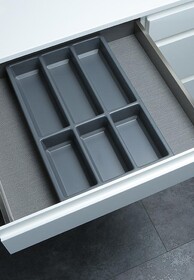 Organizacja szuflad Wkład SEPARADO na sztućce/ 300 x 540/ antracyt PEKA - Peka
