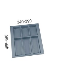 Organizacja szuflad Wkład CLASSICO 450/ wymiar 390 x 490/ szary PEKA - Peka