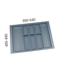Organizacja szuflad Wkład CLASSICO 700/ wymiar 640 x 490/ szary PEKA - Peka