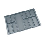 Wymiary: - szerokość: 716 mm - głębokość: 474 mm - wysokość: 53 mm - grubość: 2 mm - komora mniejsza: 170 x 90 mm (góra komory) / 143 x 63 mm (dno...