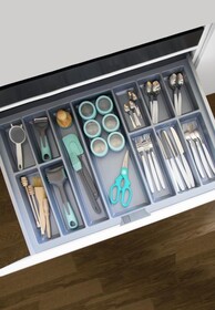 Organizacja szuflad Wkład CLASSICO 900/ wymiar 840 x 490/ szary PEKA - Peka